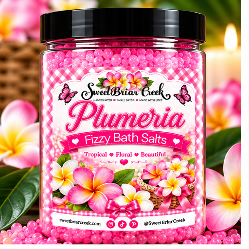 Plumeria Fizzy Bath Salt Soak
