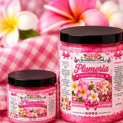 Plumeria Foaming Sugar Scrub