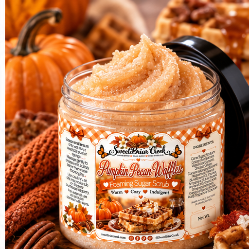 Pumpkin Pecan Waffles Foaming Sugar Scrub