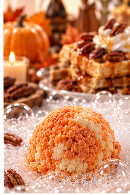 Pumpkin Pecan Waffles Bubble Scoop