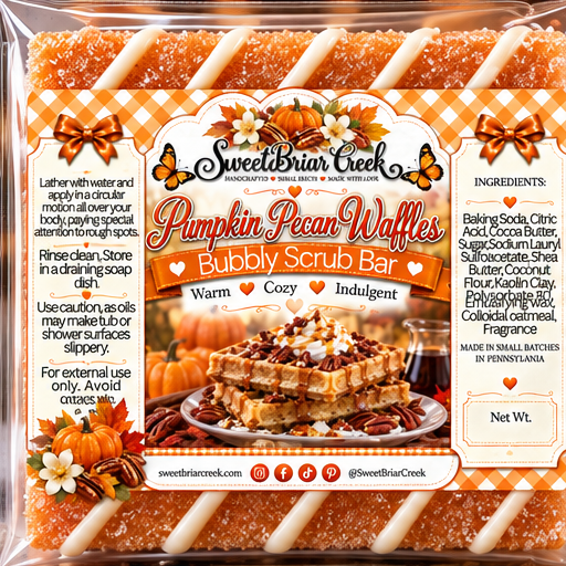 Pumpkin Pecan Waffles Bubbly Scrub Body Bars