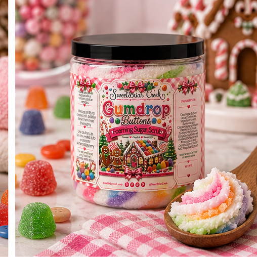 Gumdrop Buttons Foaming Sugar Scrub