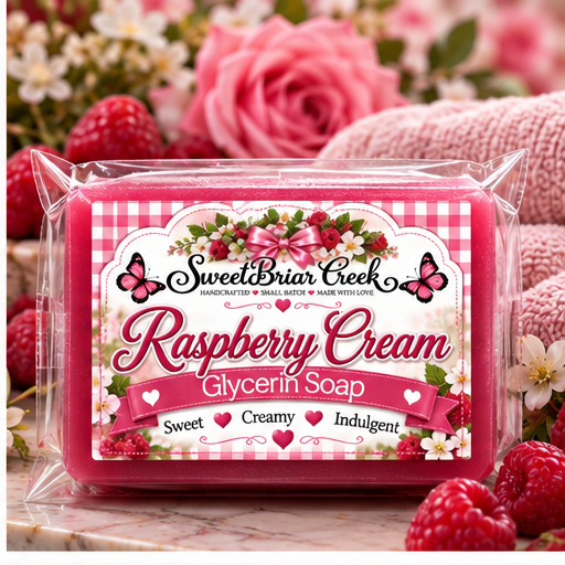 Raspberry Cream Coconut Milk Glycerin Soap