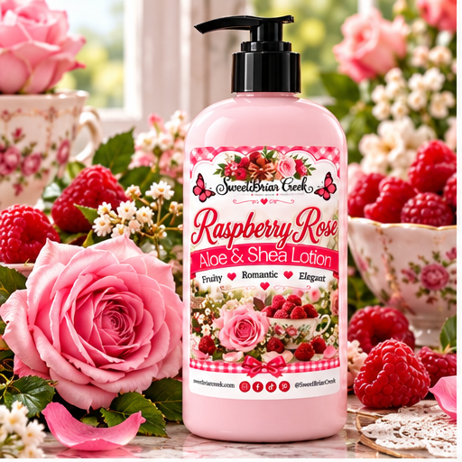 Raspberry Rose Shea & Aloe Body Lotion