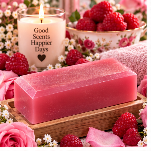 Raspberry Rose Coconut Milk Glycerin Soap
