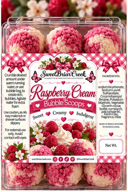 Raspberry Cream Bubble Scoop