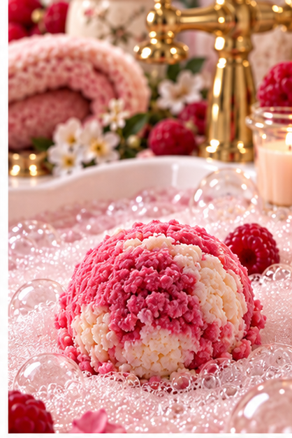 Raspberry Cream Bubble Scoop