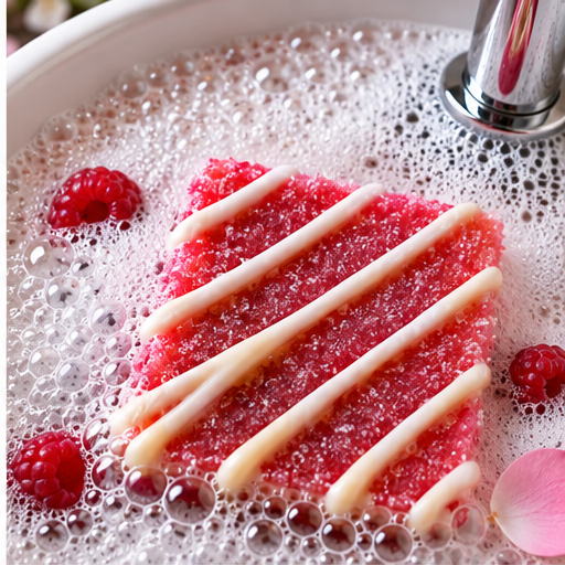 Raspberry Cream Bubbly Scrub Body Bars