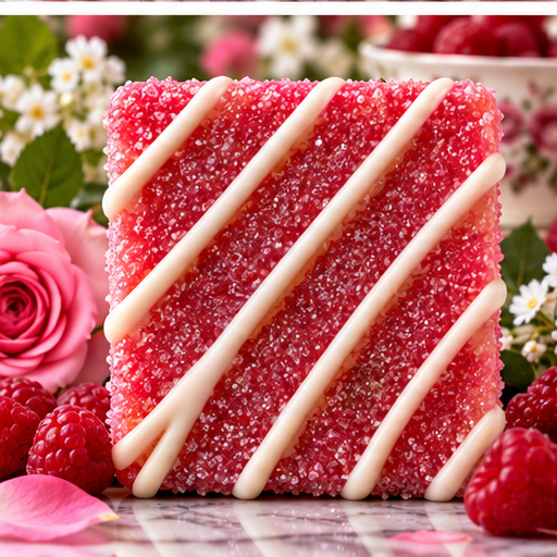 Raspberry Rose Bubbly Scrub Body Bars