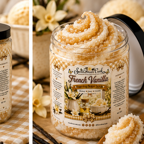French Vanilla Foaming Sugar Scrub