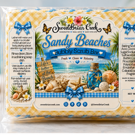 Sandy Beaches Bubbly Scrub Body Bars