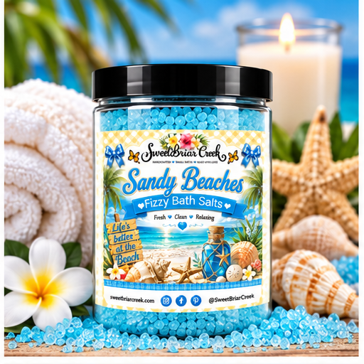 Sandy Beaches Fizzy Bath Salt Soak