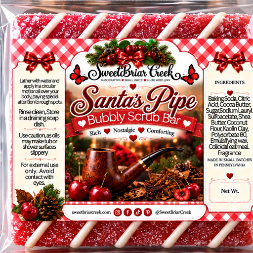 Santa's Pipe Bubbly Scrub Body Bars