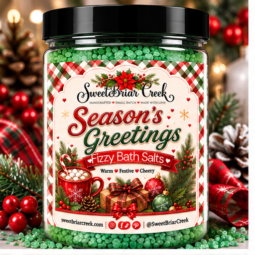 Season's Greetings Fizzy Bath Salt Soak