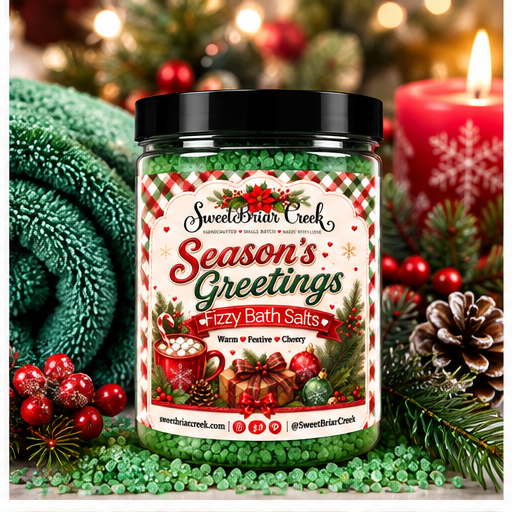 Season's Greetings Fizzy Bath Salt Soak