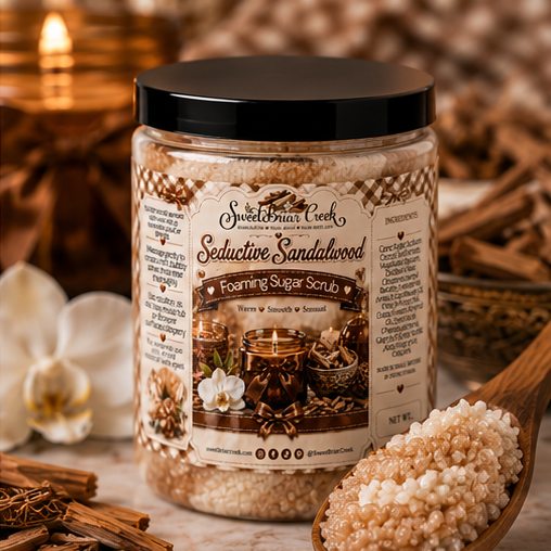 Seductive Sandalwood Foaming Sugar Scrub