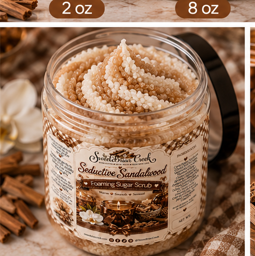 Seductive Sandalwood Foaming Sugar Scrub