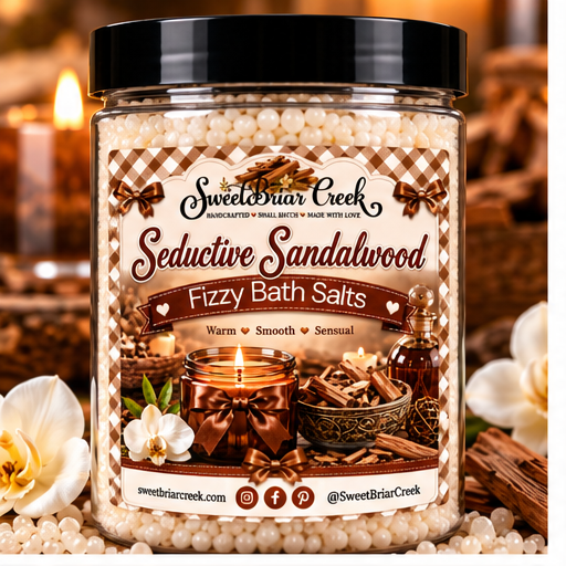 Seductive Sandalwood Fizzy Bath Salt Soak