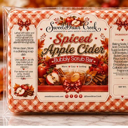 Spiced Apple Cider  Bubbly Scrub Body Bars