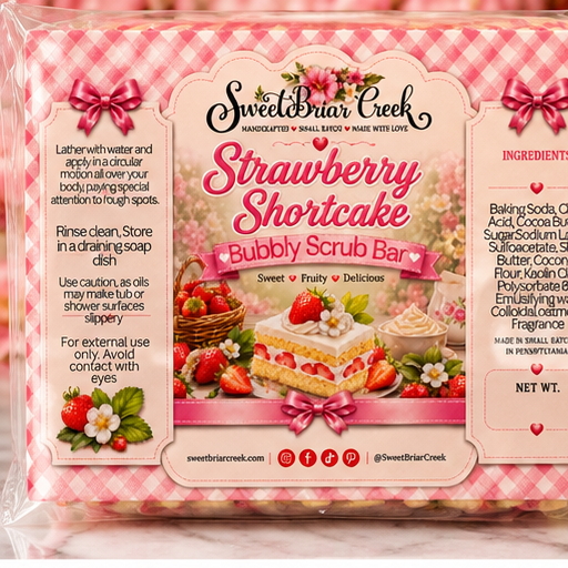 Strawberry Shortcake Bubbly Scrub Body Bars