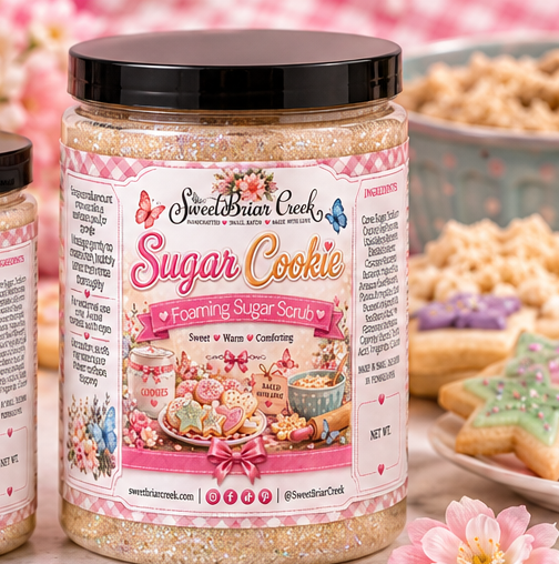 Sugar Cookie Foaming Sugar Scrub