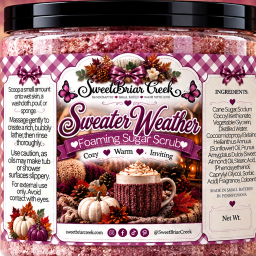 Sweater Weather Foaming Sugar Scrub