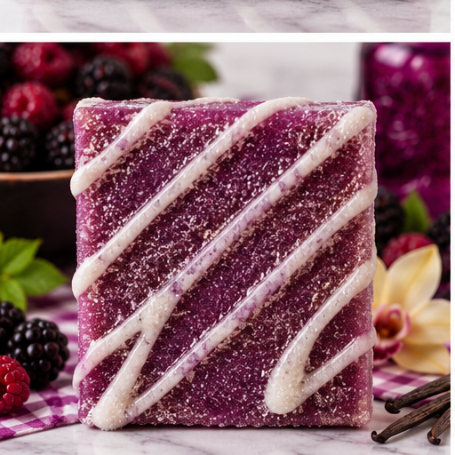 Black Raspberry Vanilla Bubbly Scrub Body Bars
