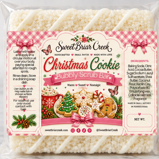 Christmas Cookie Bubbly Scrub Body Bars