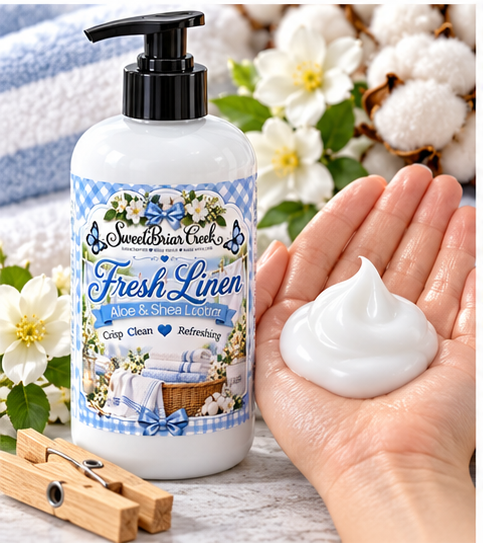 Fresh Linen Shea & Aloe Body Lotion