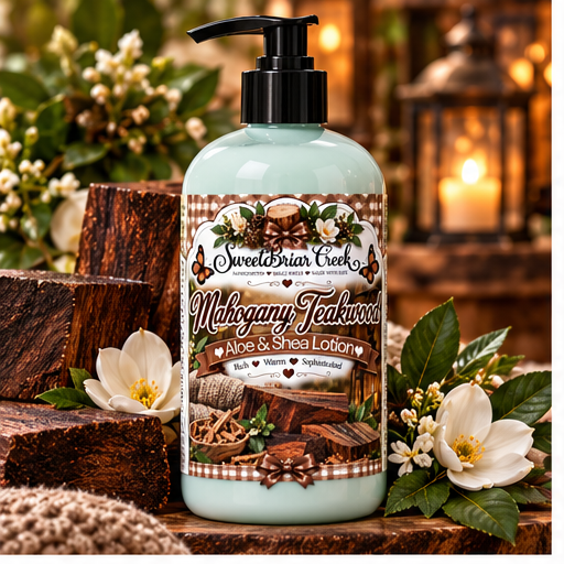 Mahogany Teakwood Shea & Aloe Body Lotion