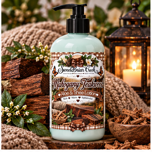 Mahogany Teakwood Shea & Aloe Body Lotion