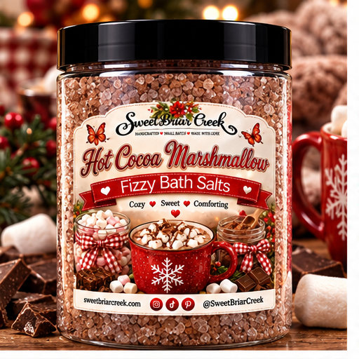 Hot Cocoa &  Marshmallow  Fizzy Bath Salt Soak