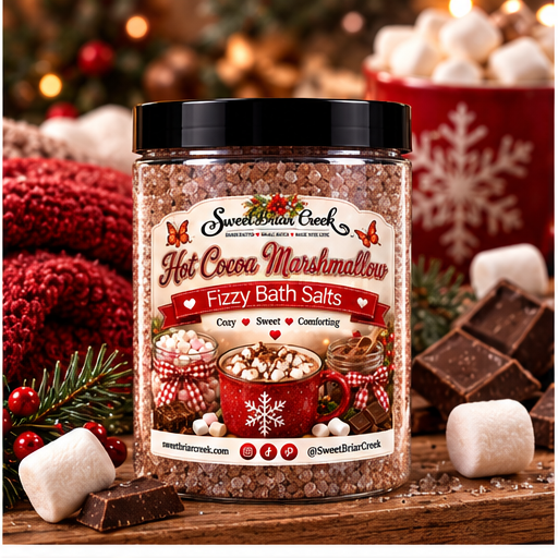 Hot Cocoa &  Marshmallow  Fizzy Bath Salt Soak