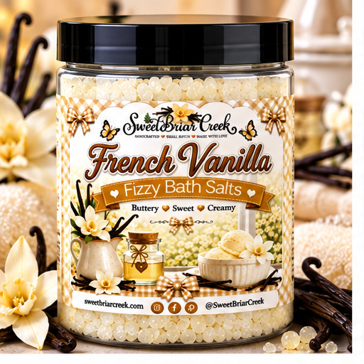 French Vanilla Fizzy Bath Salt Soak