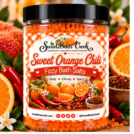 Sweet Orange Chili Fizzy Bath Salt Soak