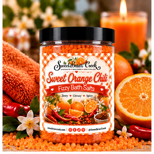 Sweet Orange Chili Fizzy Bath Salt Soak