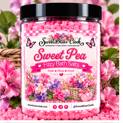 Sweet Pea Fizzy Bath Salt