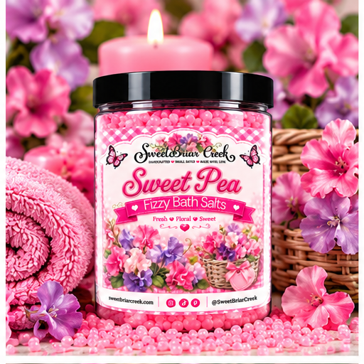 Sweet Pea Fizzy Bath Salt