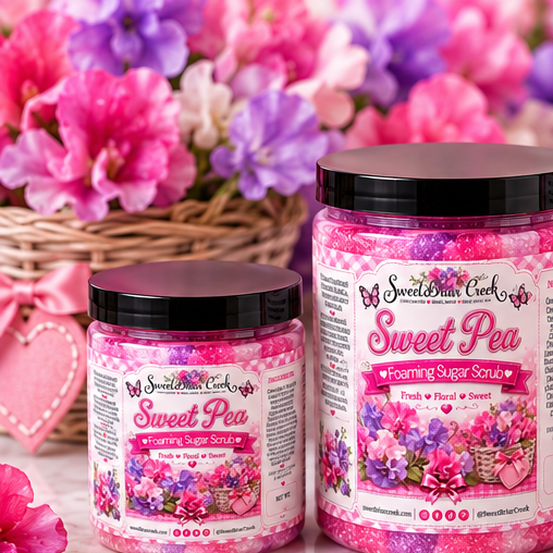 Sweet Pea Foaming Sugar Scrub