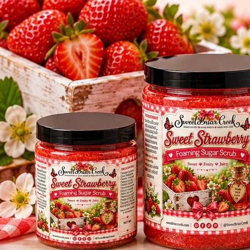 Sweet Strawberry Foaming Sugar Scrub