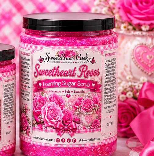 Sweetheart Roses Foaming Sugar Scrub