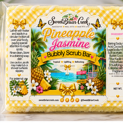 Pineapple Jasmine Bubbly Scrub Body Bars