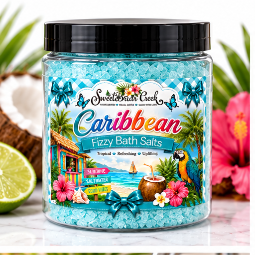Caribbean Fizzy Bath Salt Soak