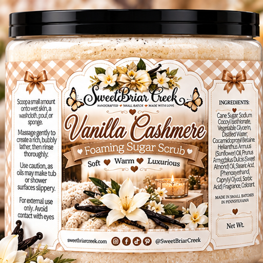 Vanilla Cashmere Foaming Sugar Scrub