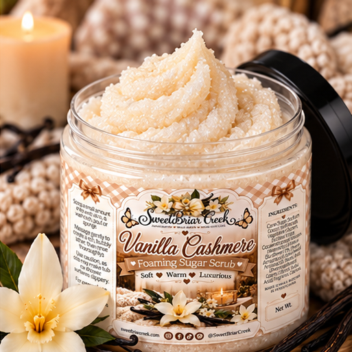 Vanilla Cashmere Foaming Sugar Scrub