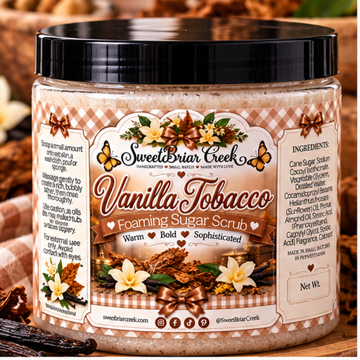 Vanilla Tobacco Foaming Sugar Scrub