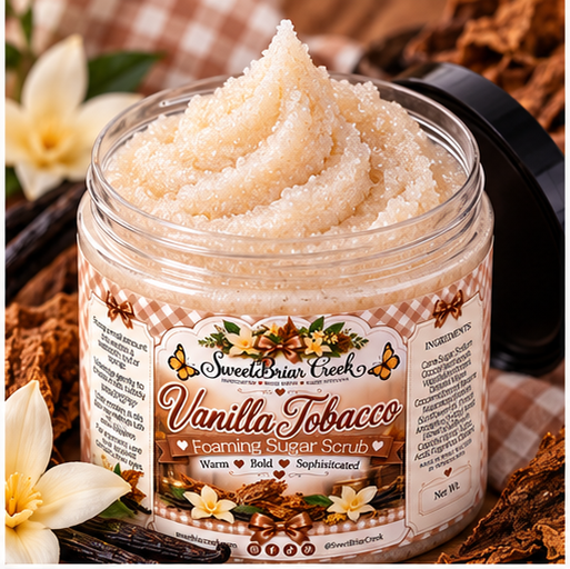 Vanilla Tobacco Foaming Sugar Scrub