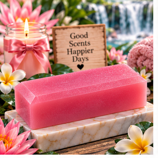 Waterlily Blush Coconut Milk Glycerin Soap
