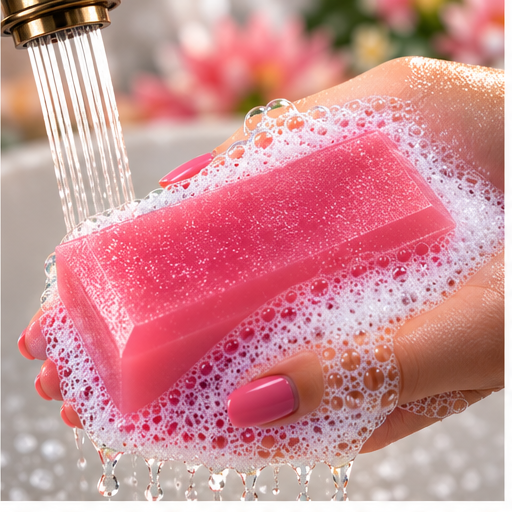 Waterlily Blush Coconut Milk Glycerin Soap