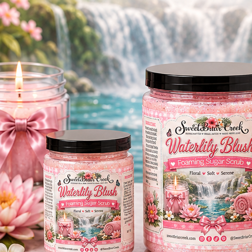 Waterlily Blush Foaming Sugar Scrub